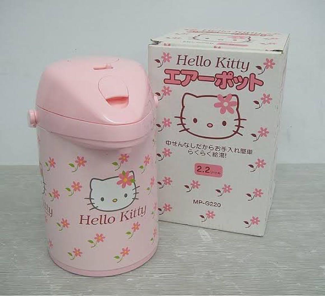 サンリオキティエアーポット ハローキティ ステンレス 卓上ポット おやつタイム 600ml / サンリオ
