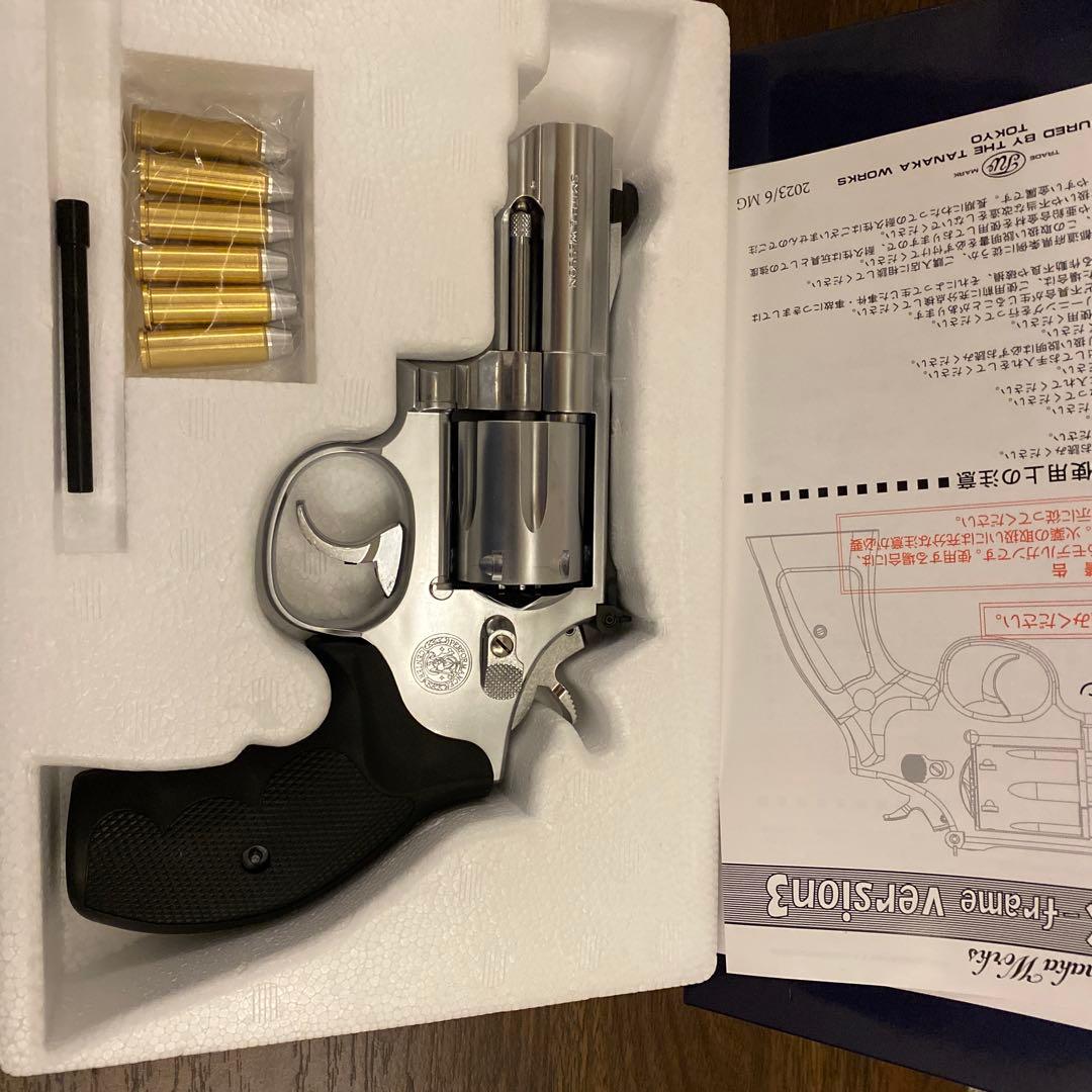 タナカワークス　m66 3インチモデル　シルバー　未発火 タナカワークス S&W M66 コンバット マグナム Ver.3 ステンレス